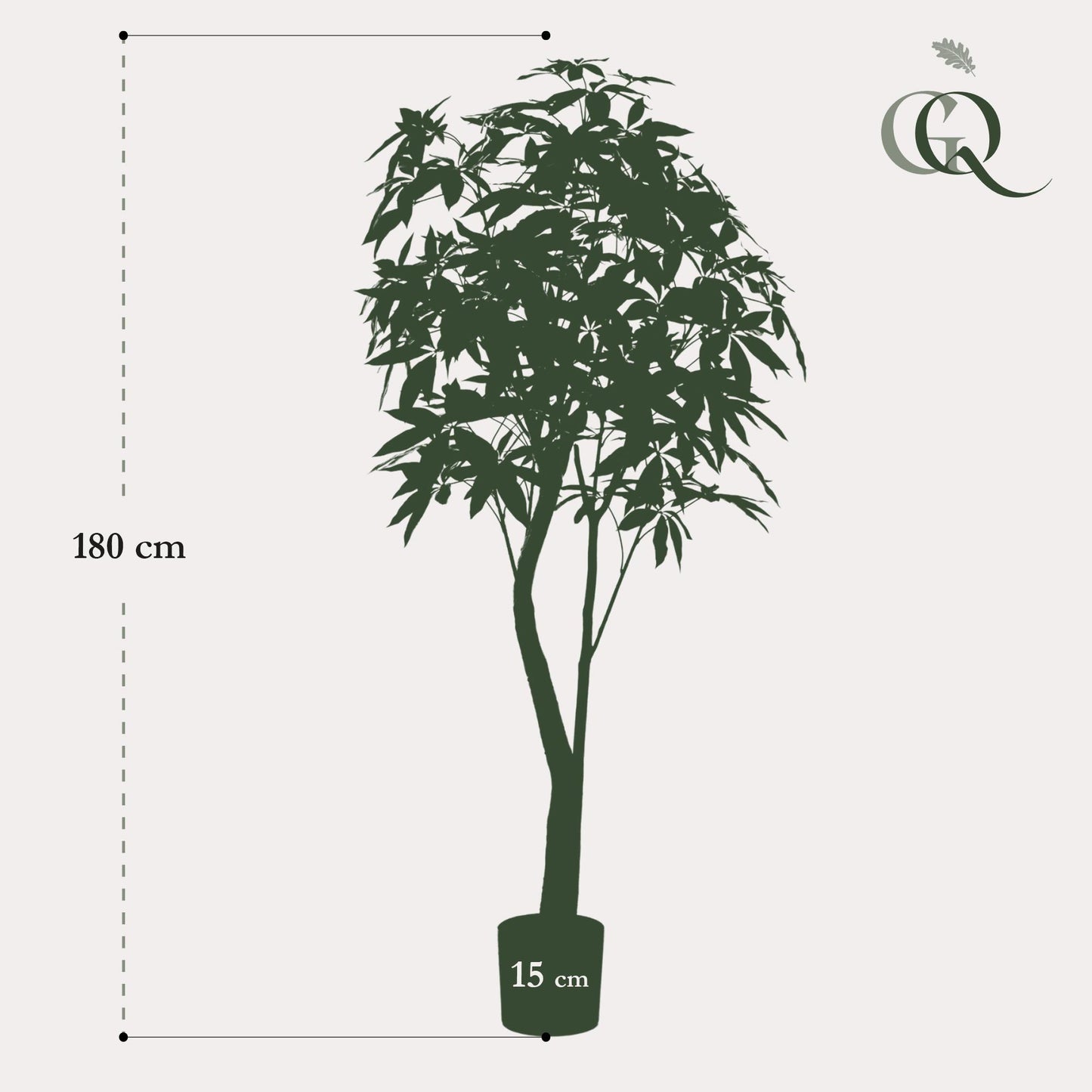 Kunstplant Pachira Aquatica Geldboom 180 cm