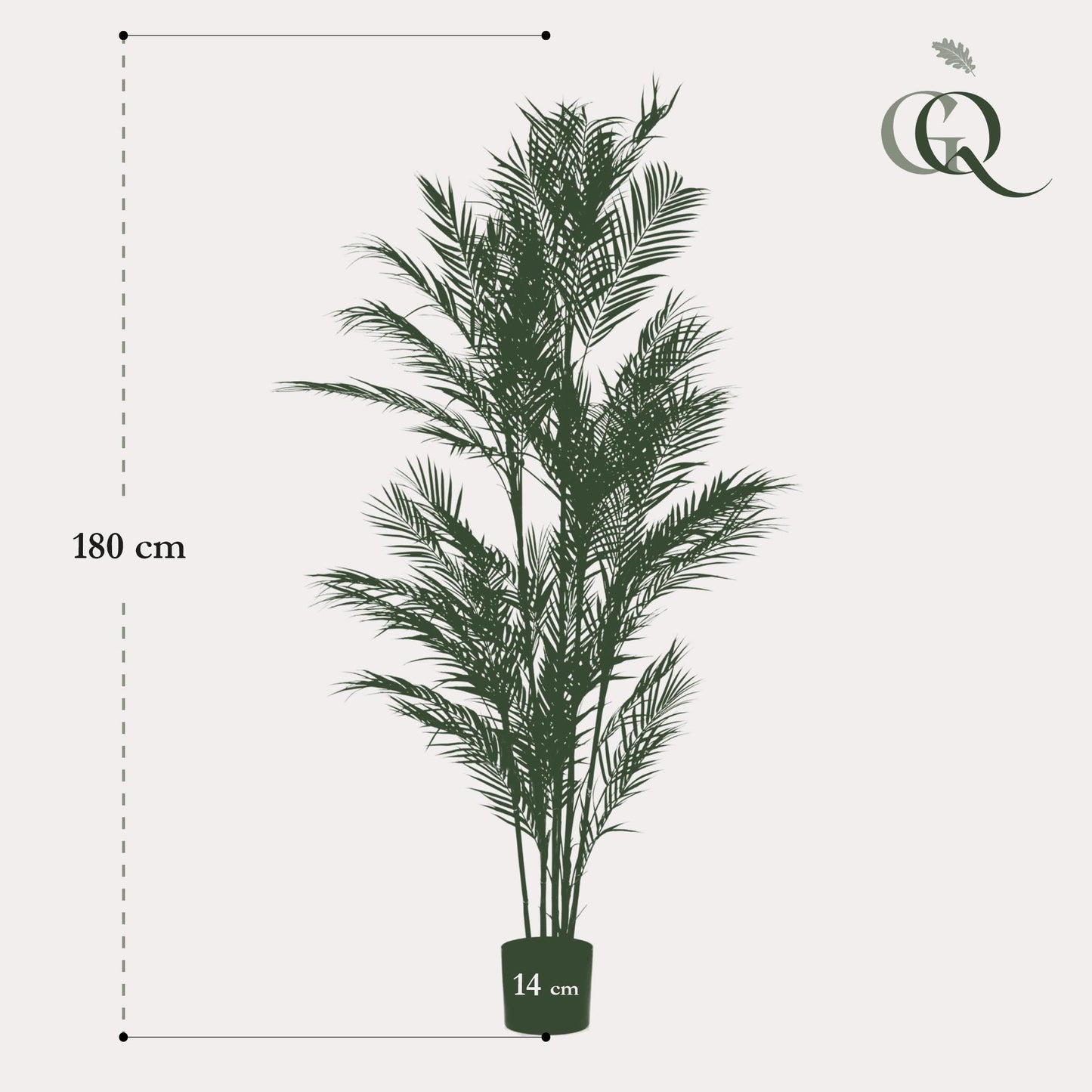 Kunstplant Chamaedorea Elegans Bergpalm 180 cm
