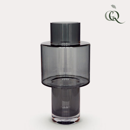 Vaas glas Juba - Grey | H40 D20