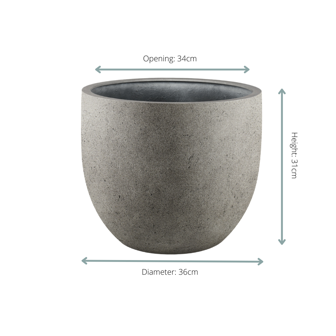 Pot Grigio New Egg Natural Concrete