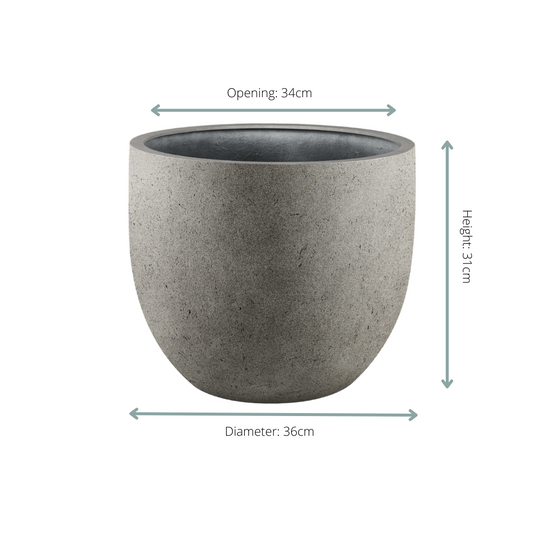 Pot Grigio New Egg Natural Concrete