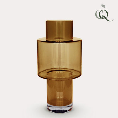Vaas glas Juba - Cognac | H40 D20