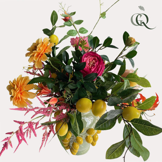 Boeket Lemon Blossom Delight - 80cm